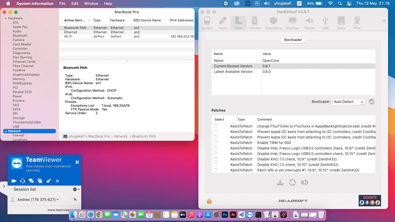 Lenovo Thinkpad X250 12th Dual Battery [Broadwell   Intel HD 5500 + PS2 SMBUS]   OpenCore 9
